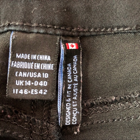 French Dressing Jeans Slim Black High Waisted Ankle Pant w/ Stretchy Waist - Picture 10 of 11